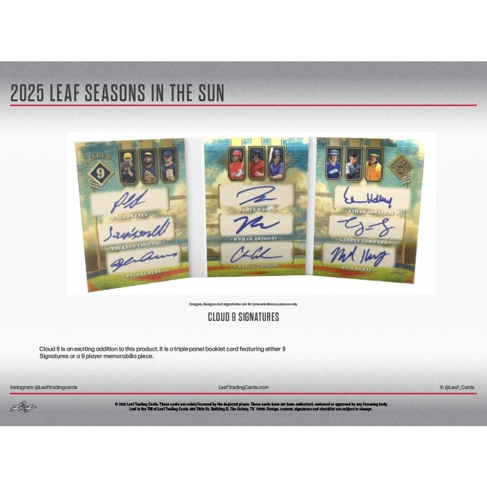 2025 Leaf Seasons In The Sun Baseball Box