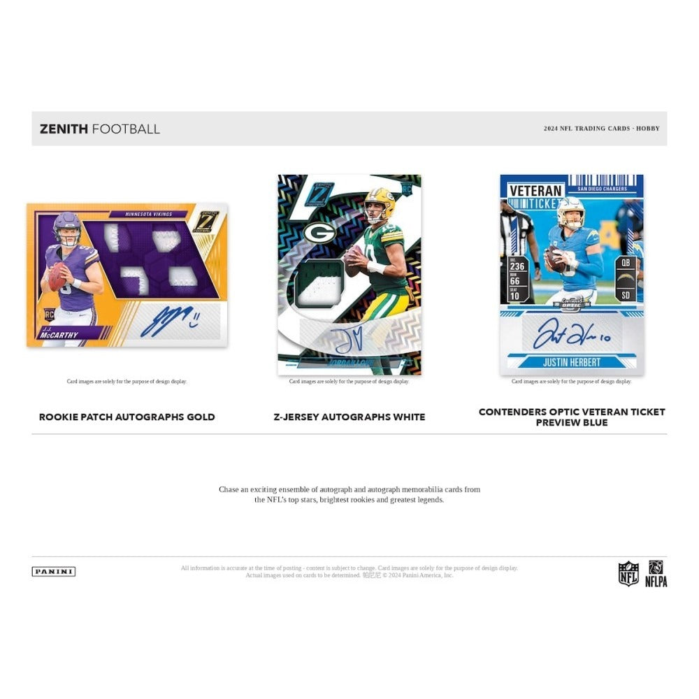 2024 Panini Zenith Football Hobby Box