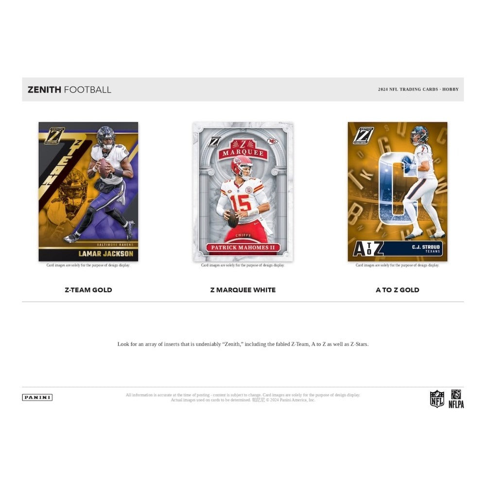 2024 Panini Zenith Football Hobby Box