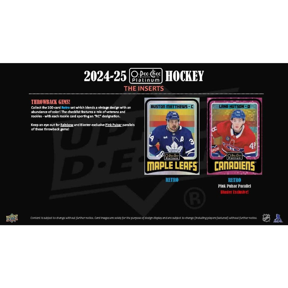 2024-25 Upper Deck O-Pee-Chee Platinum NHL Hockey Blaster Box