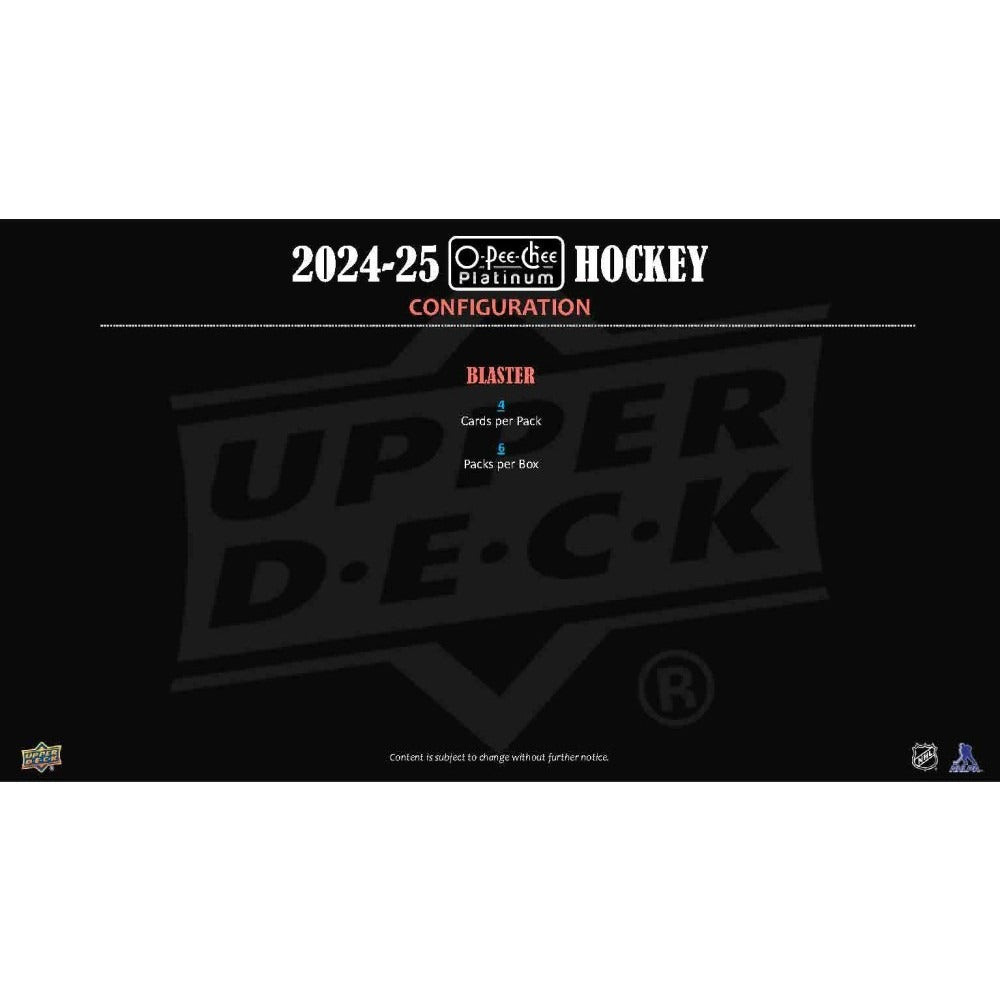 2024-25 Upper Deck O-Pee-Chee Platinum NHL Hockey Blaster Box