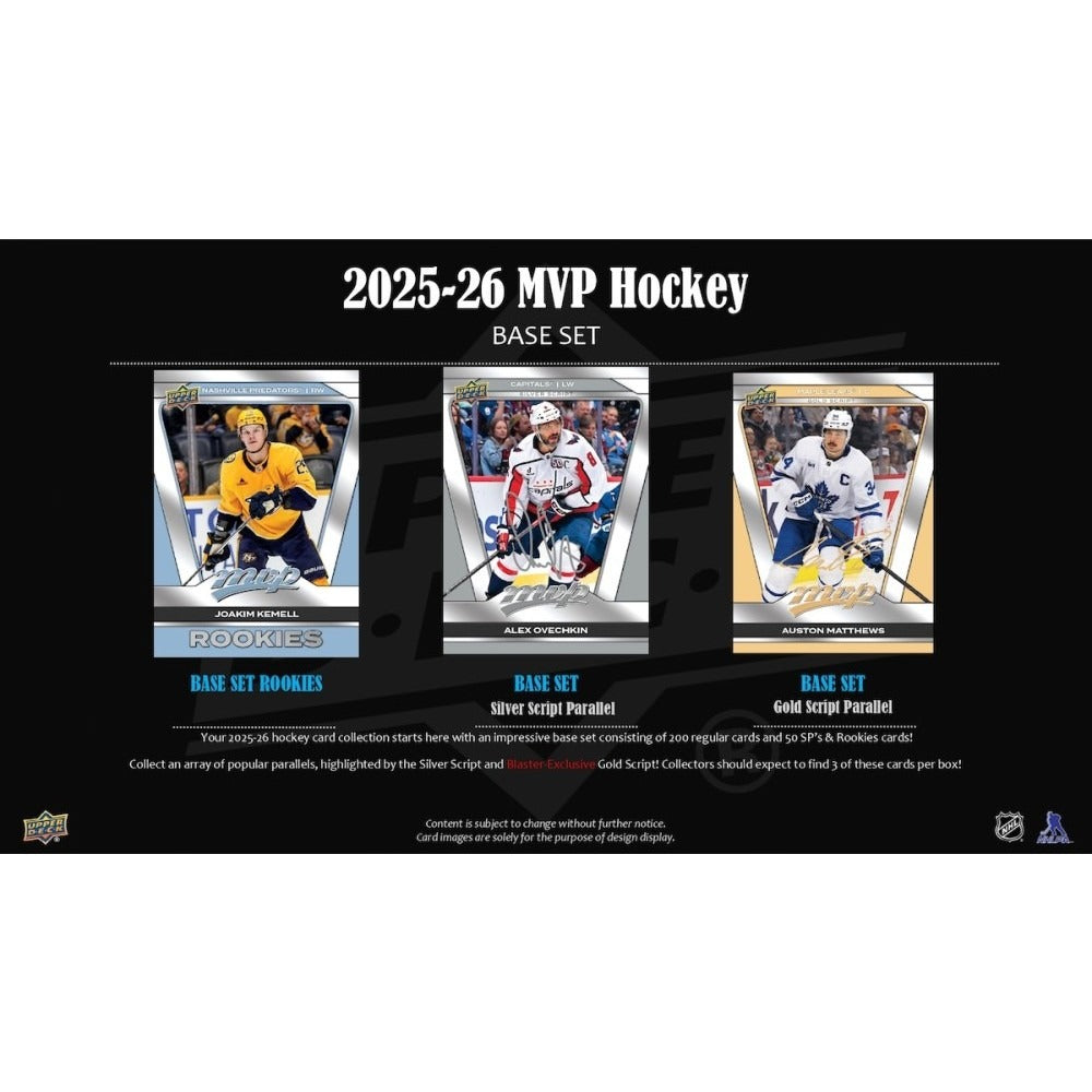 2025-26 Upper Deck MVP Hockey Blaster Box