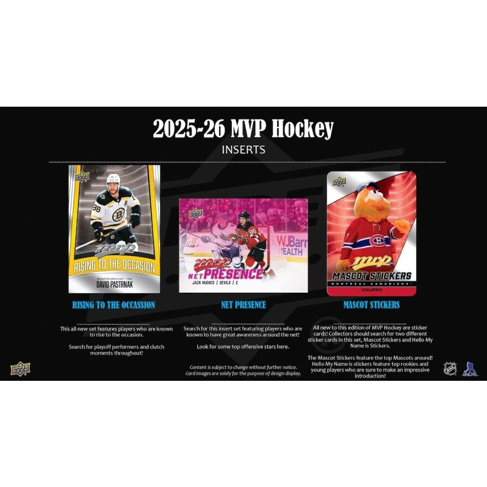 2025-26 Upper Deck MVP Hockey Blaster Box