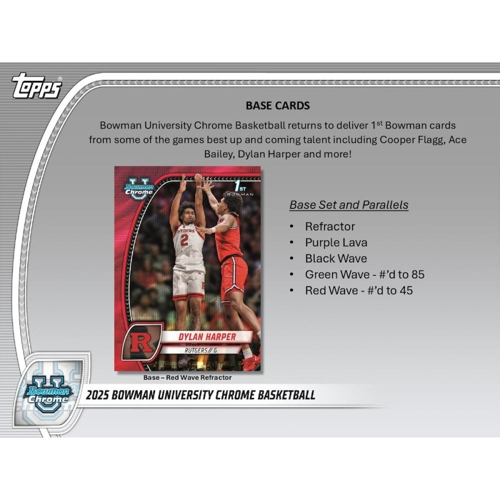 2024-25 Bowman University Chrome Basketball Blaster Box