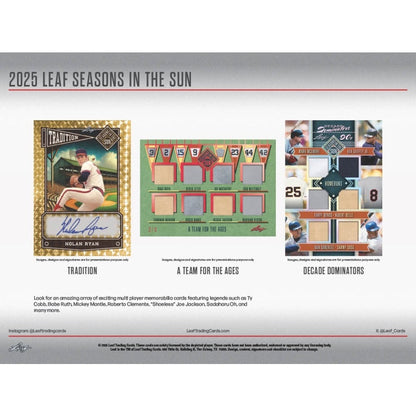 2025 Leaf Seasons In The Sun Baseball Box