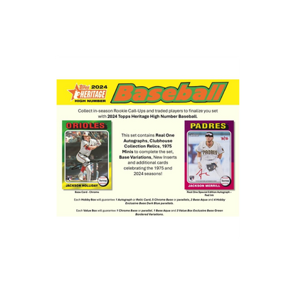 2024 Topps Heritage High Number Baseball 8-Pack Blaster Box